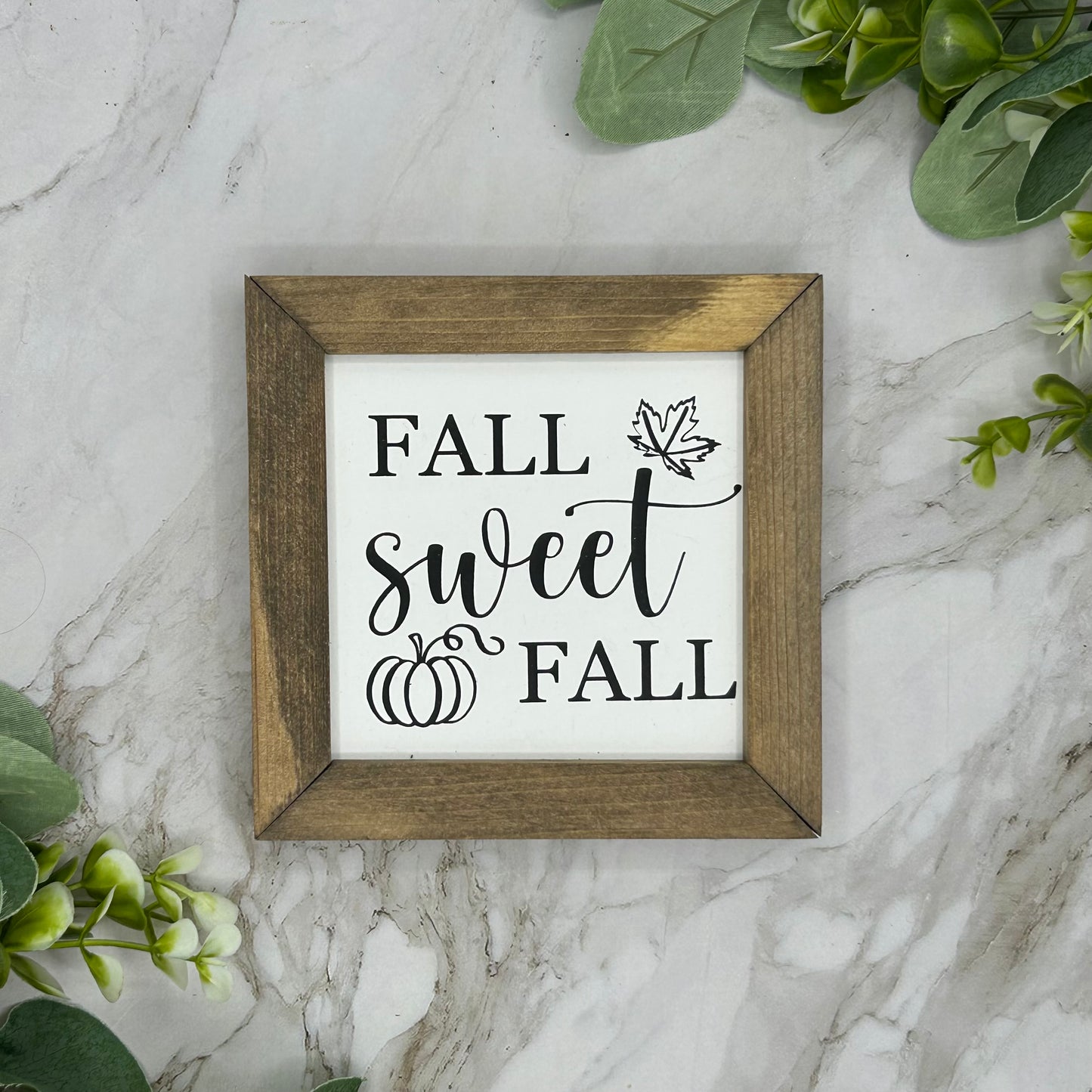 Double Sided Small Fall Framed Sign