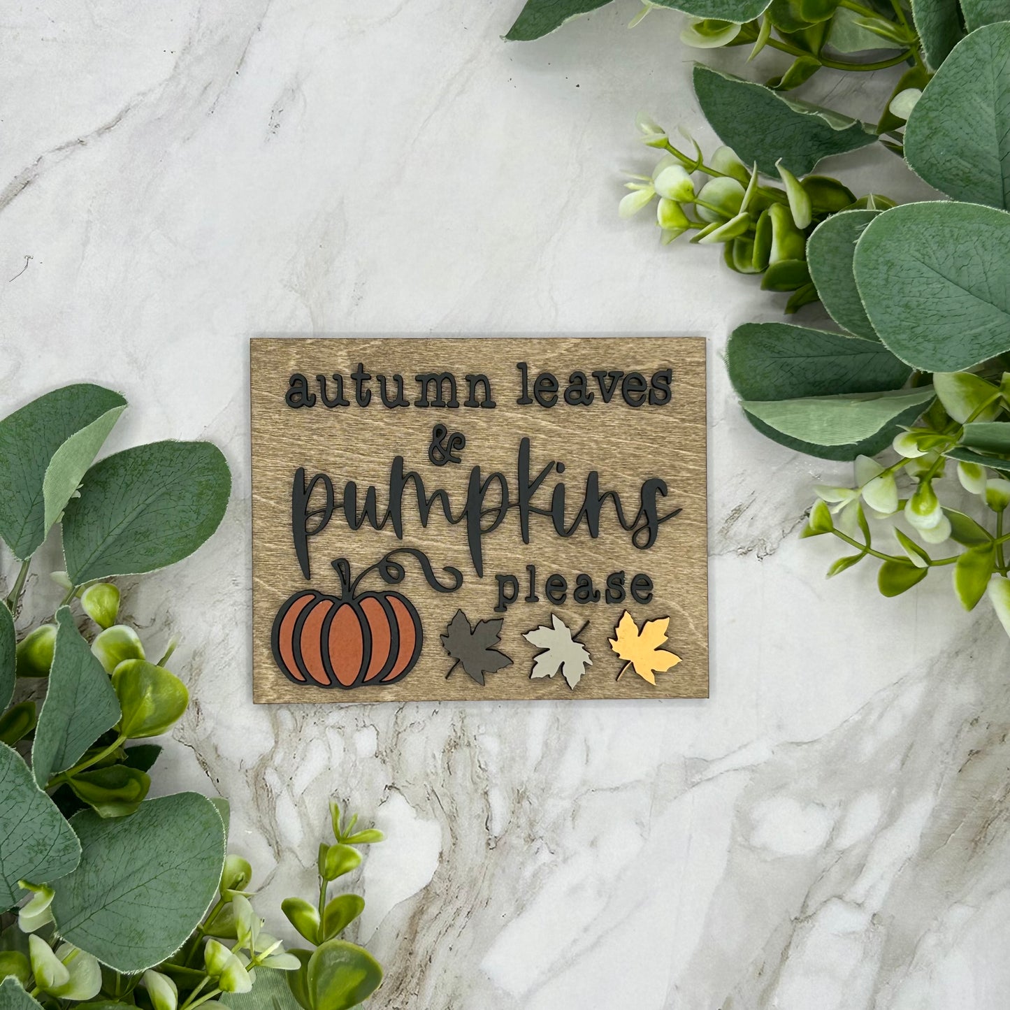 Autumn Leaves and Pumpkins Please
