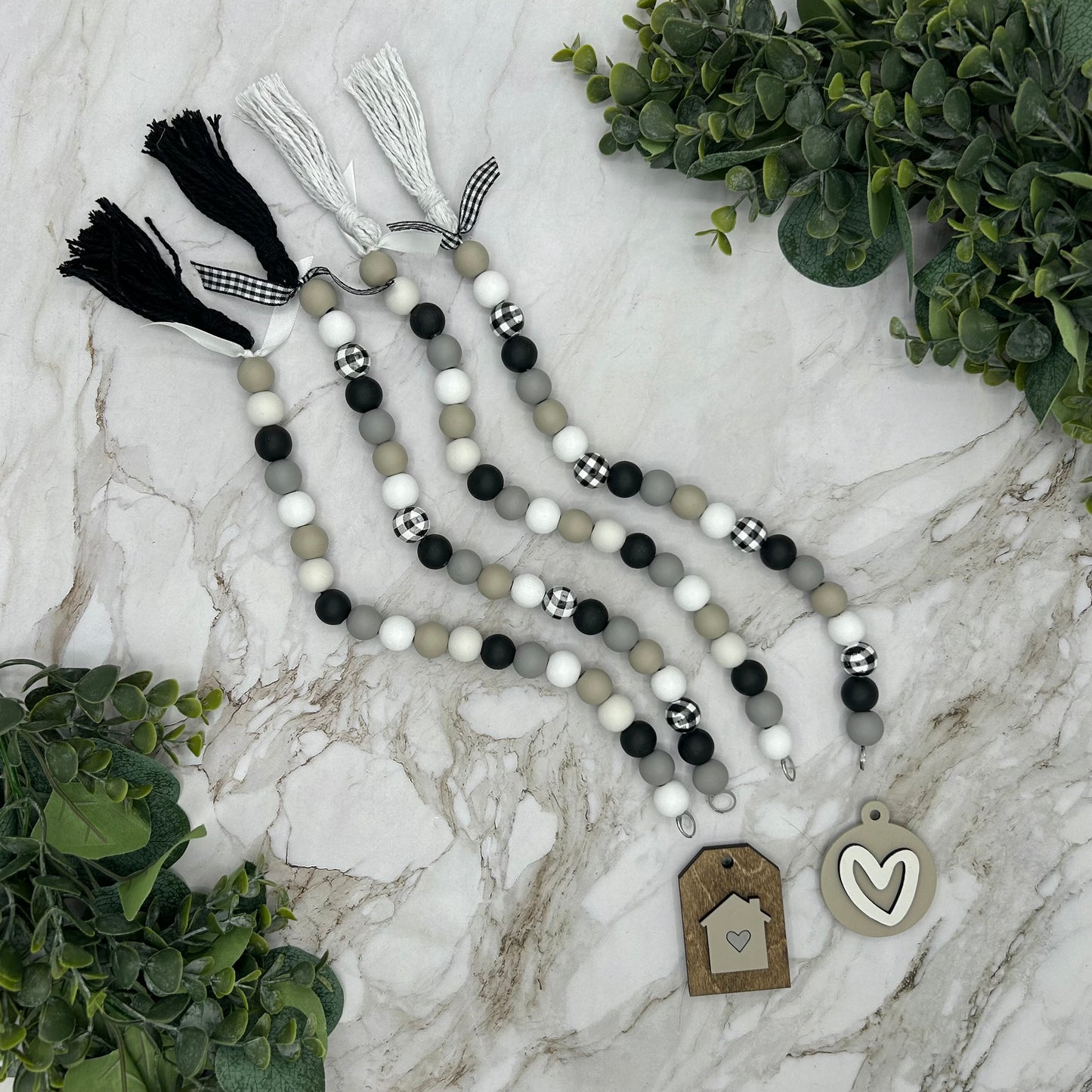 Home Bead Tags and Garland