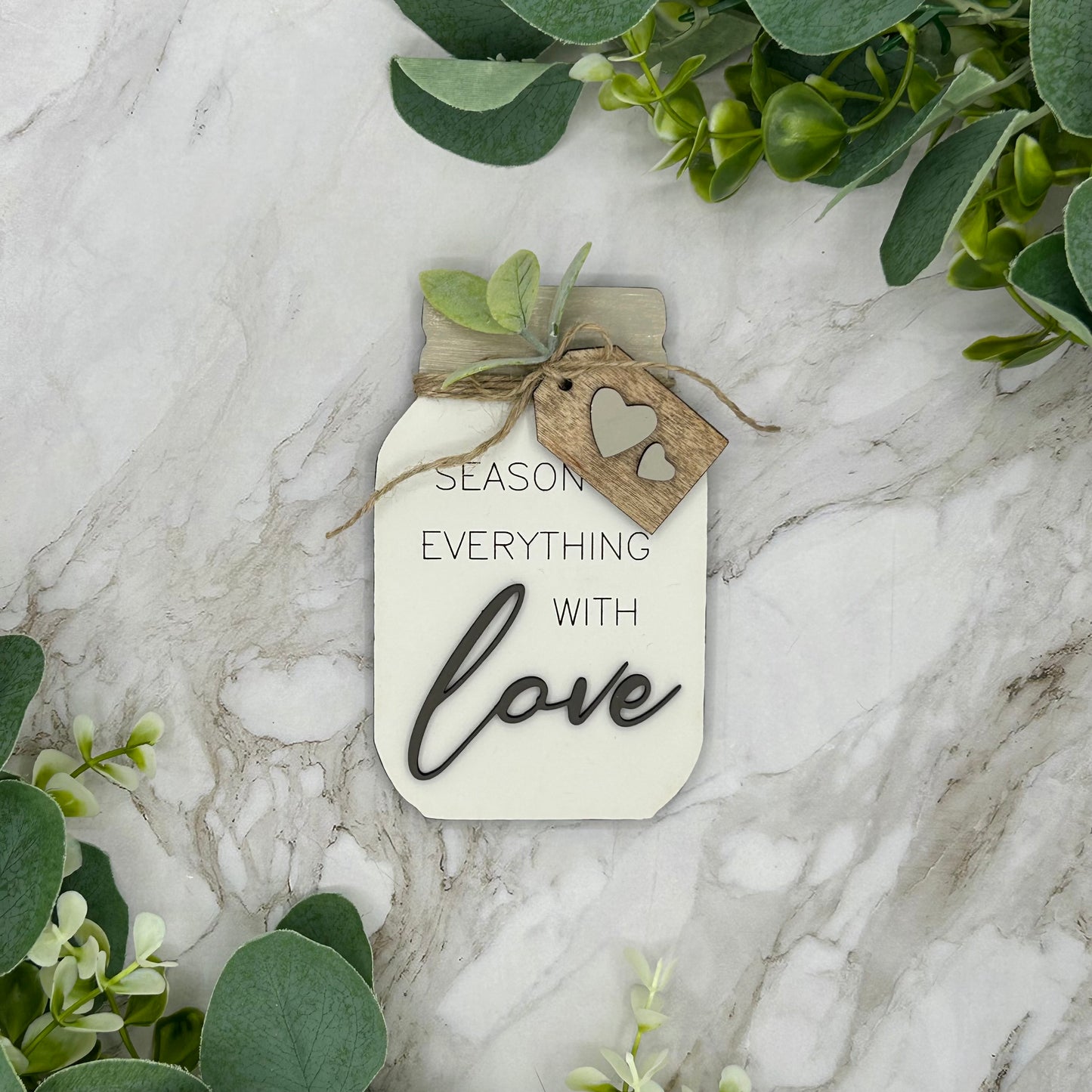 Season Everything with Love Jar Sign