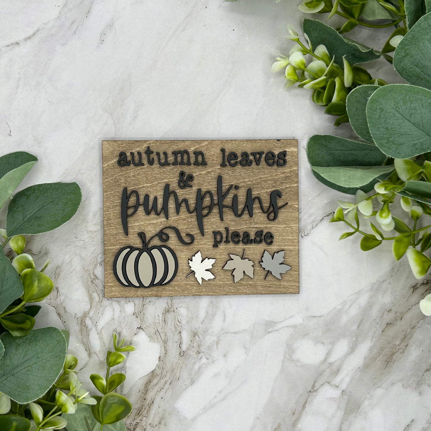 Autumn Leaves and Pumpkins Please