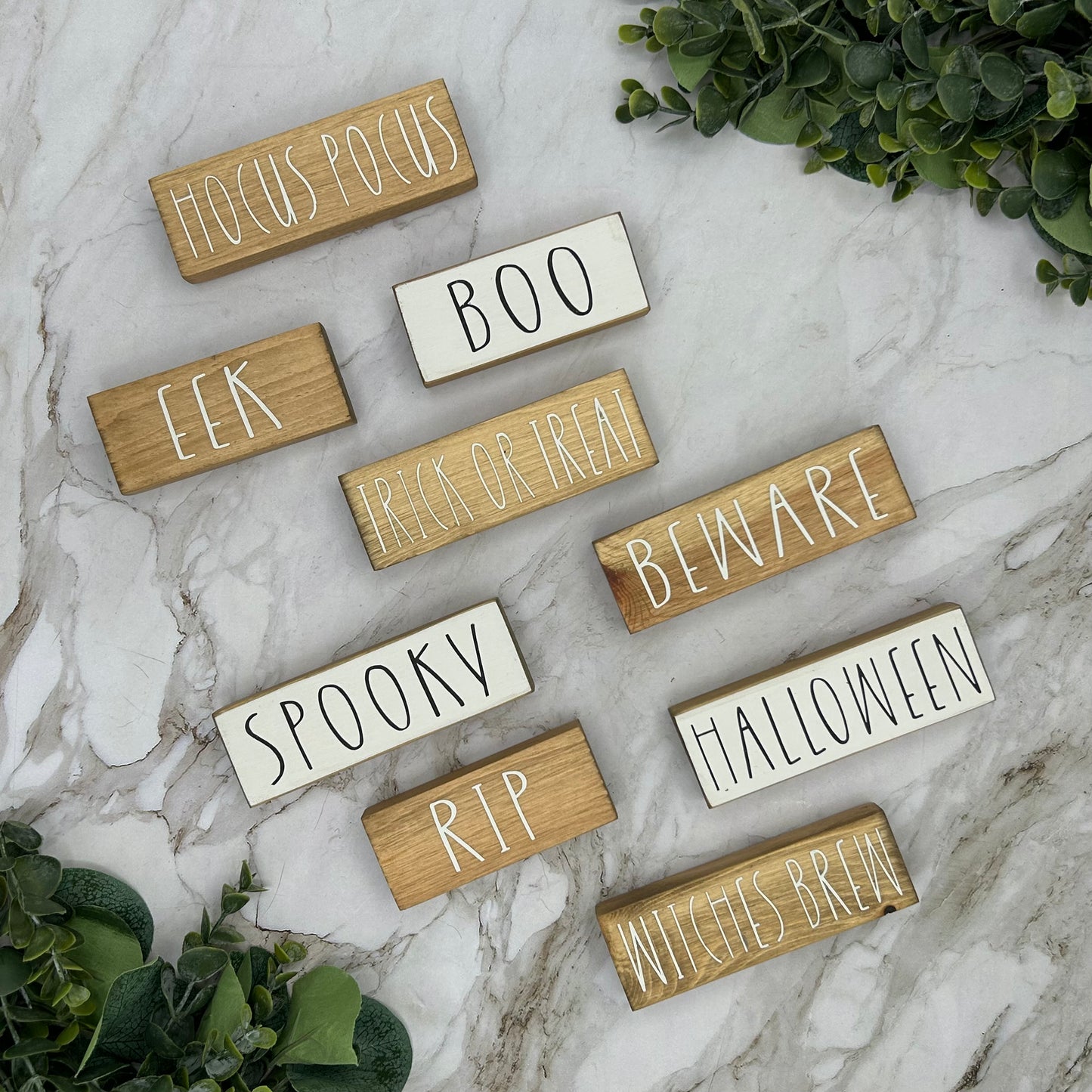 Halloween Single Word Blocks