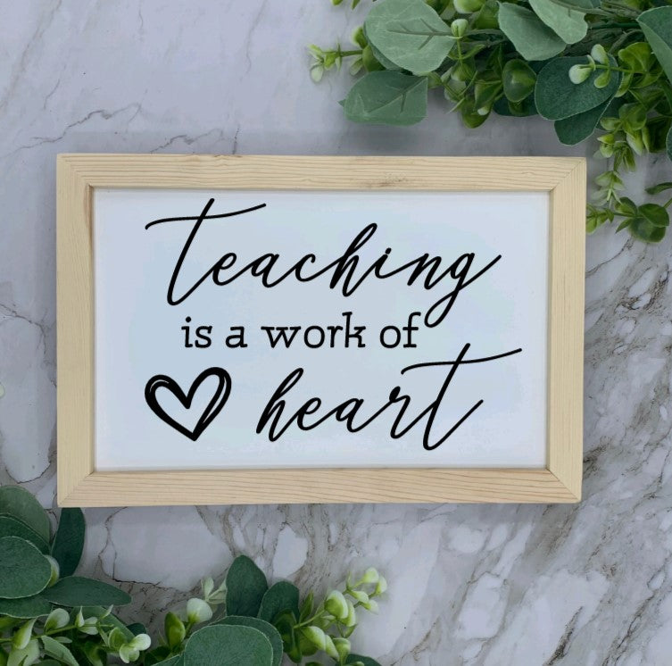 8X12” Framed Teacher Appreciation Sign