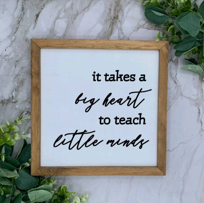 8X8” Framed Teacher Appreciation Sign