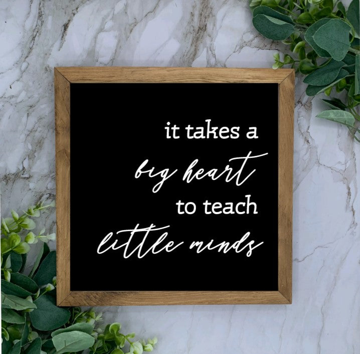 8X8” Framed Teacher Appreciation Sign