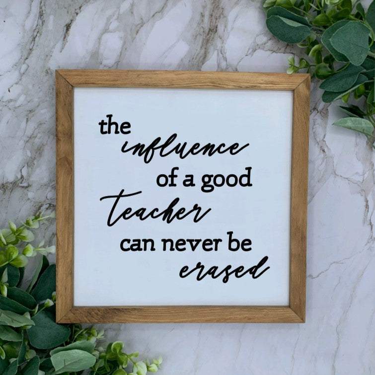 8X8” Framed Teacher Appreciation Sign