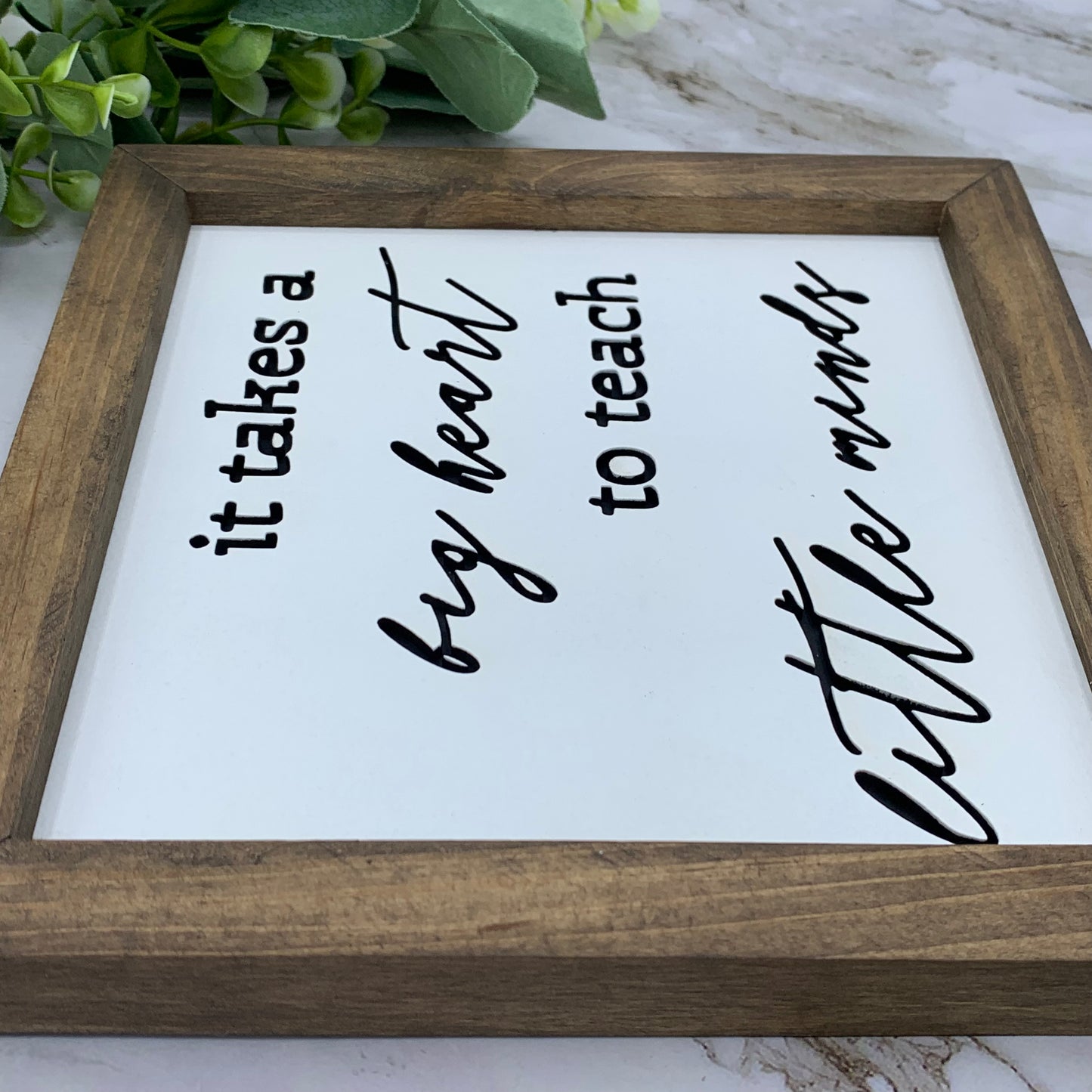 8X8” Framed Teacher Appreciation Sign