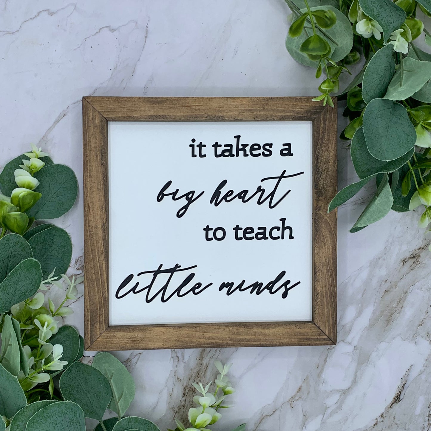 8X8” Framed Teacher Appreciation Sign