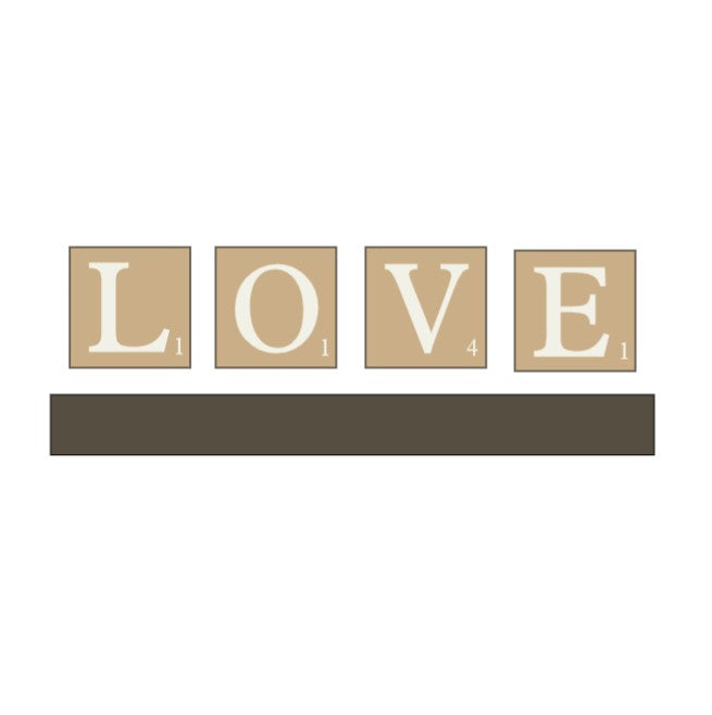 LOVE Scrabble Tiles