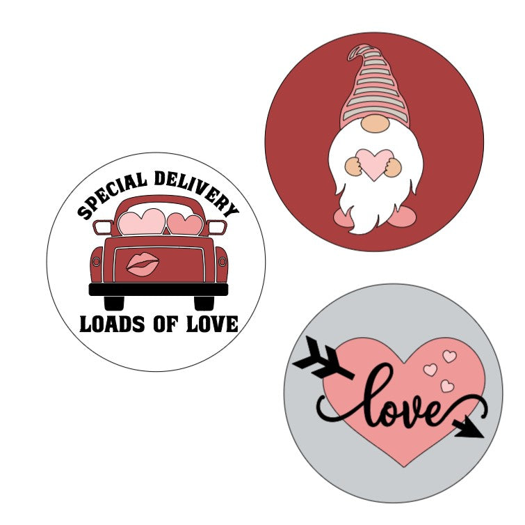 Valentine Interchangeable Shiplap Circular Sign