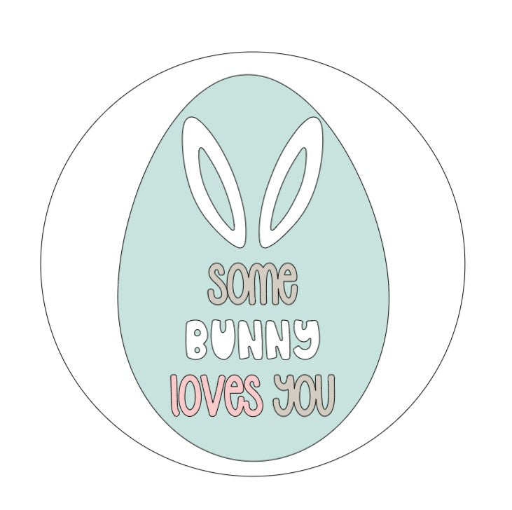 Easter Interchangeable Shiplap Circular Sign