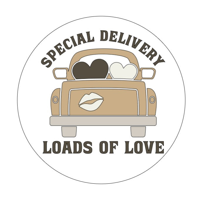 Valentine Interchangeable Shiplap Circular Sign