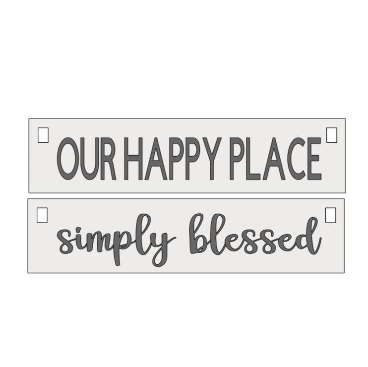 Home Wagon-Crate Reversible Hanging Sign