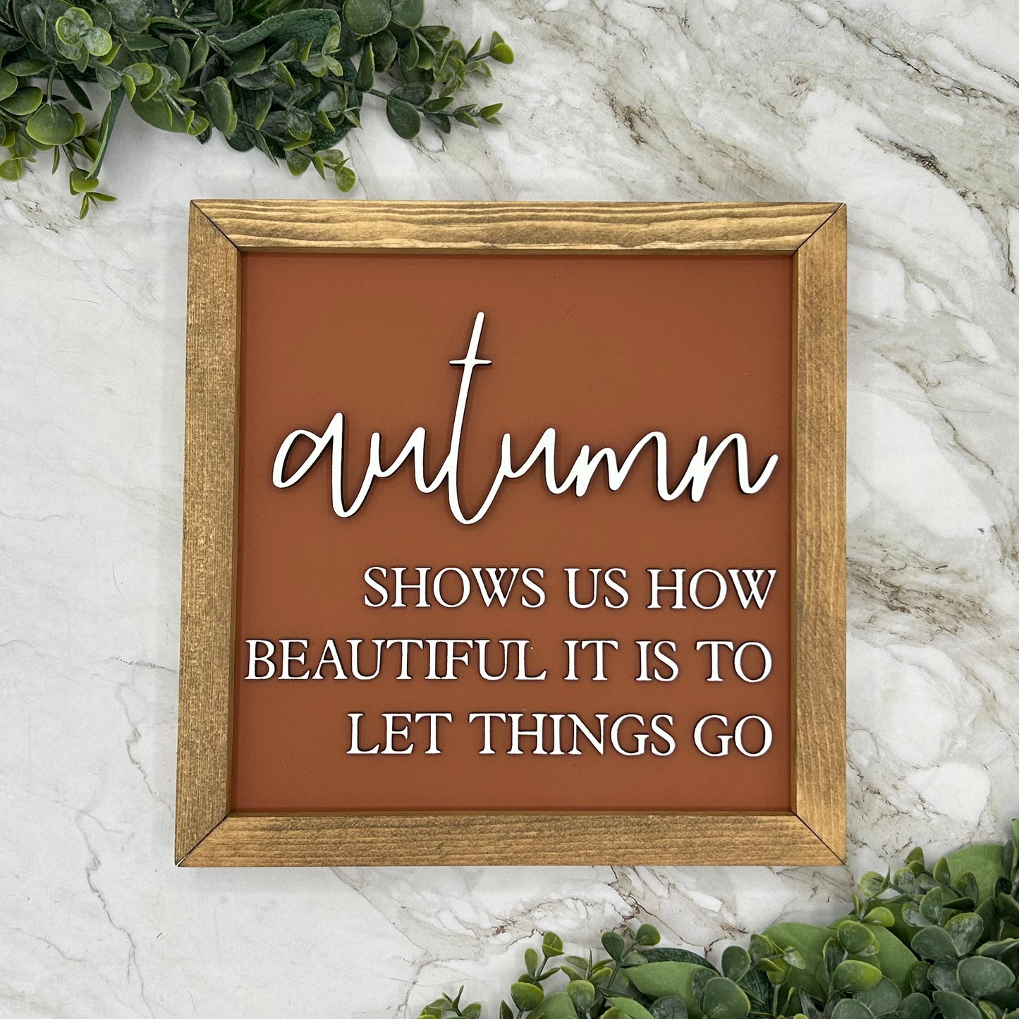 12X12” Framed Fall Signs