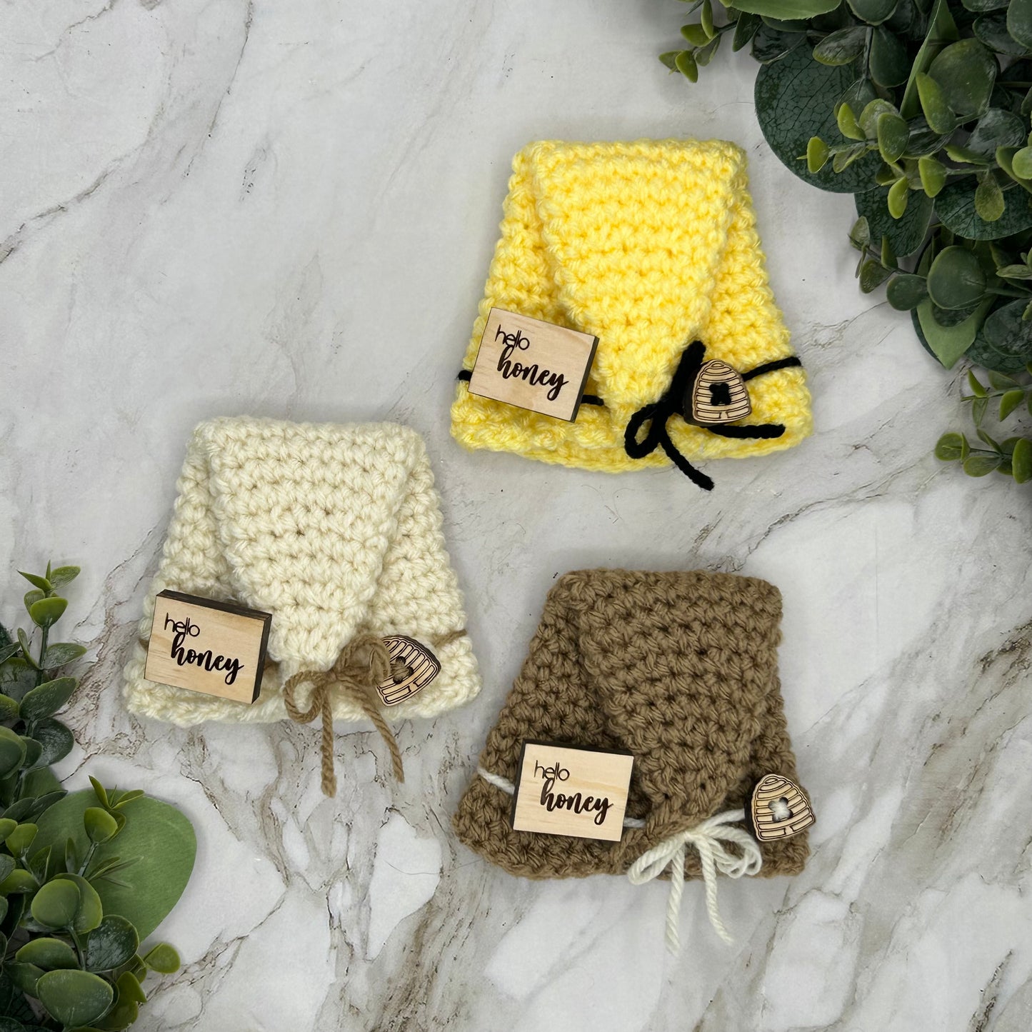 Bee Crochet Mini Gnomes