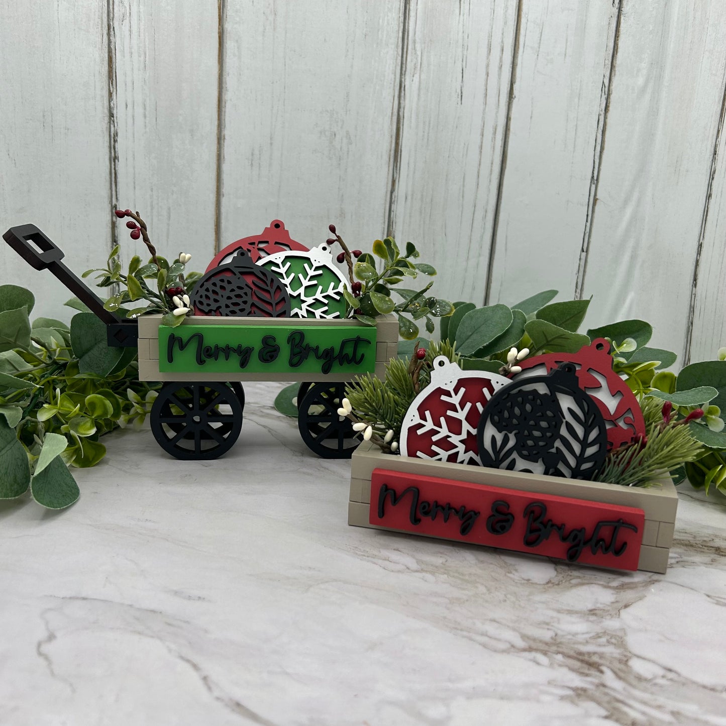Christmas Ornament Crate/Wagon