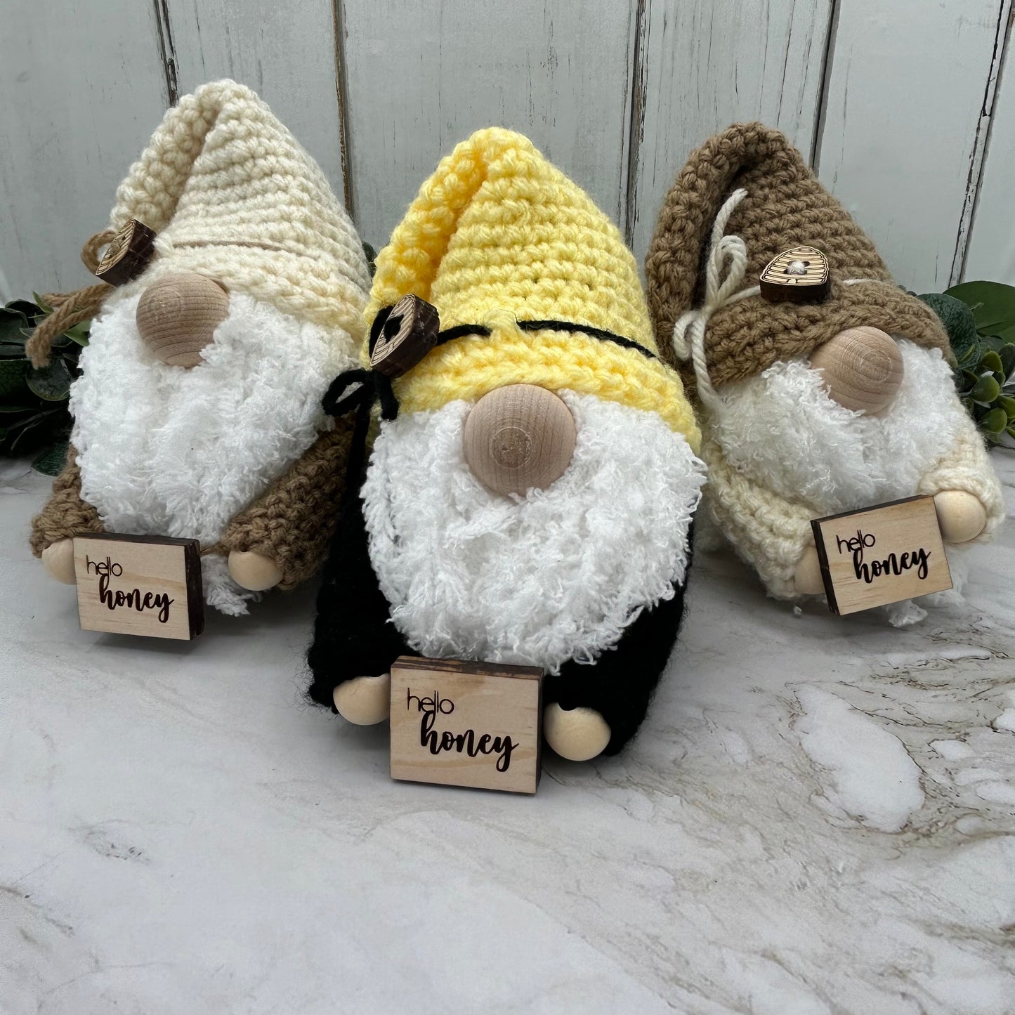 Bee Crochet Mini Gnomes