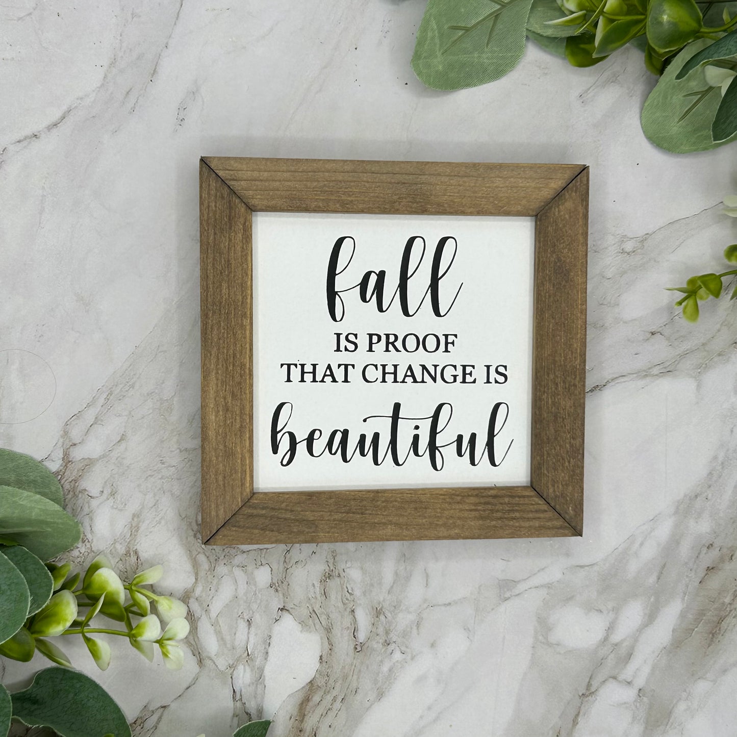 Double Sided Small Fall Framed Sign