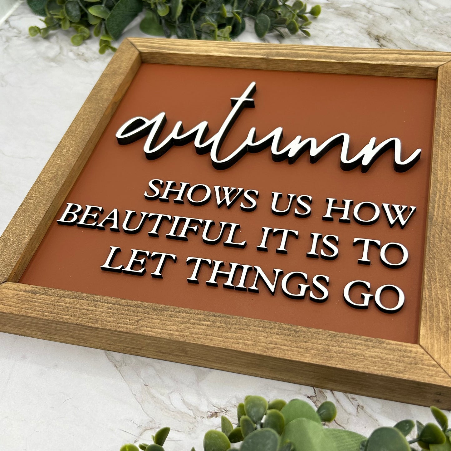 10X10” Framed Fall Signs