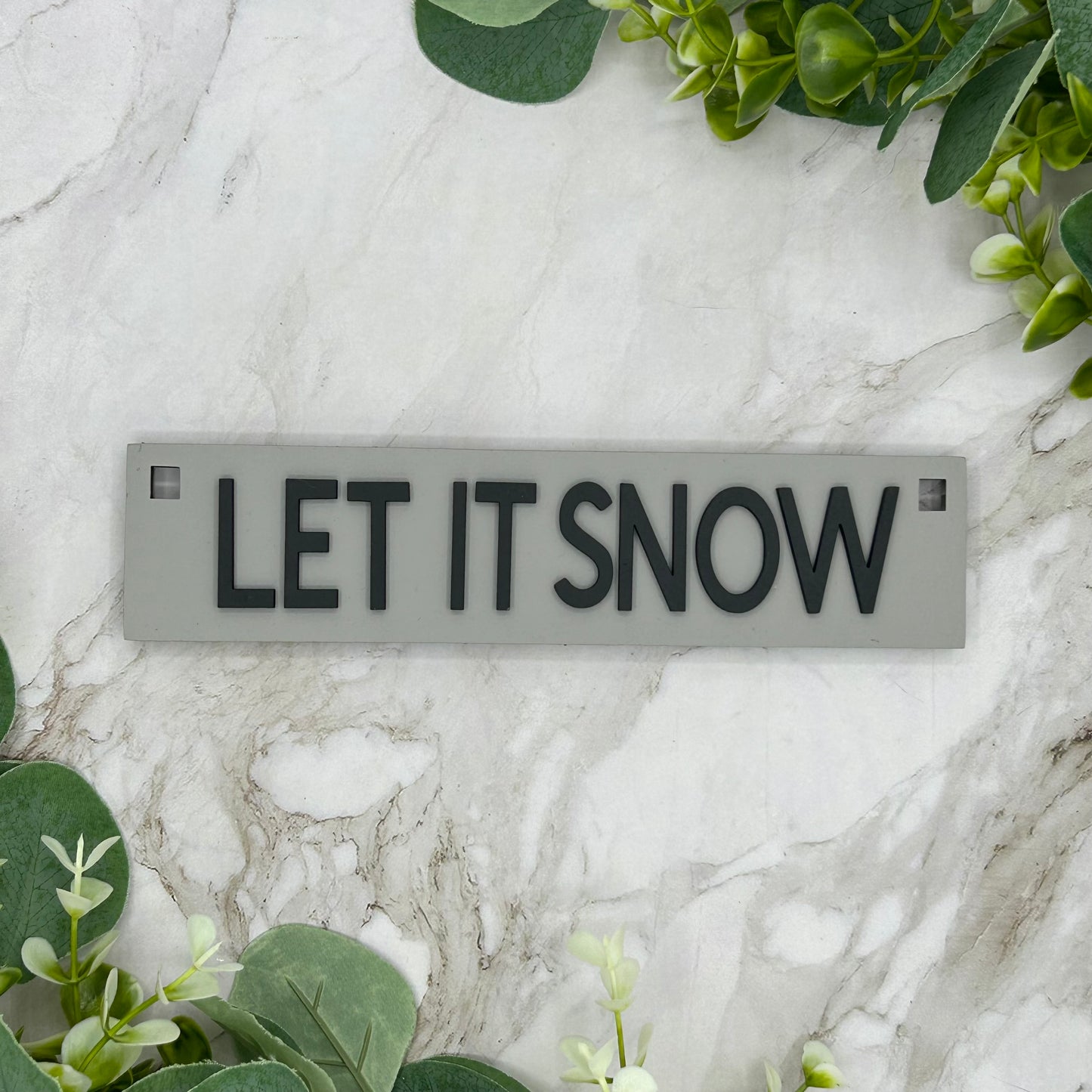 Winter Snow Hanging Sign