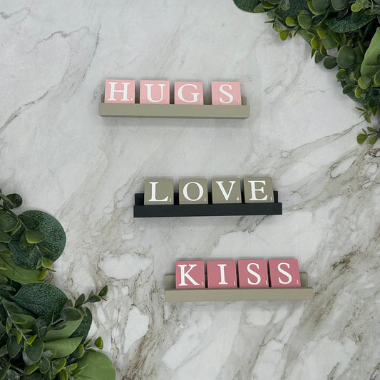 Valentine Scrabble Tiles-Pink