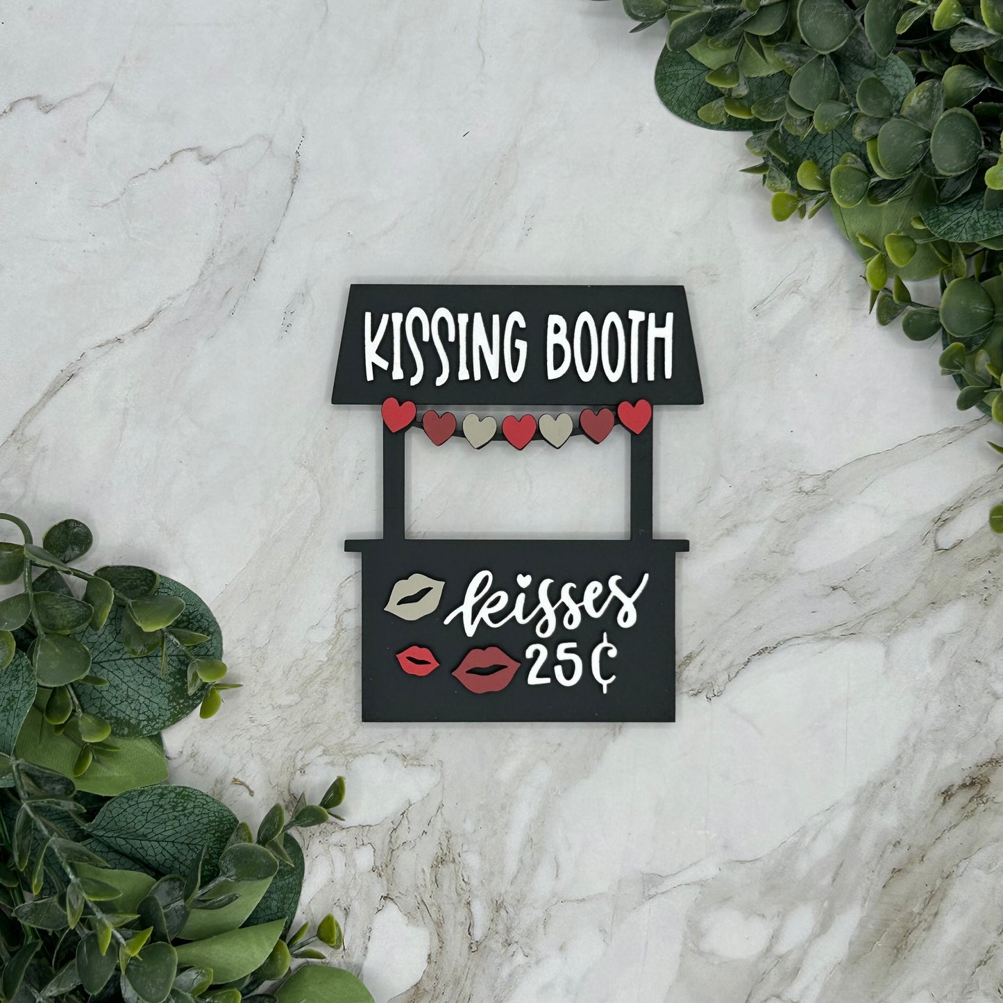 Kissing Booth Sign-Red