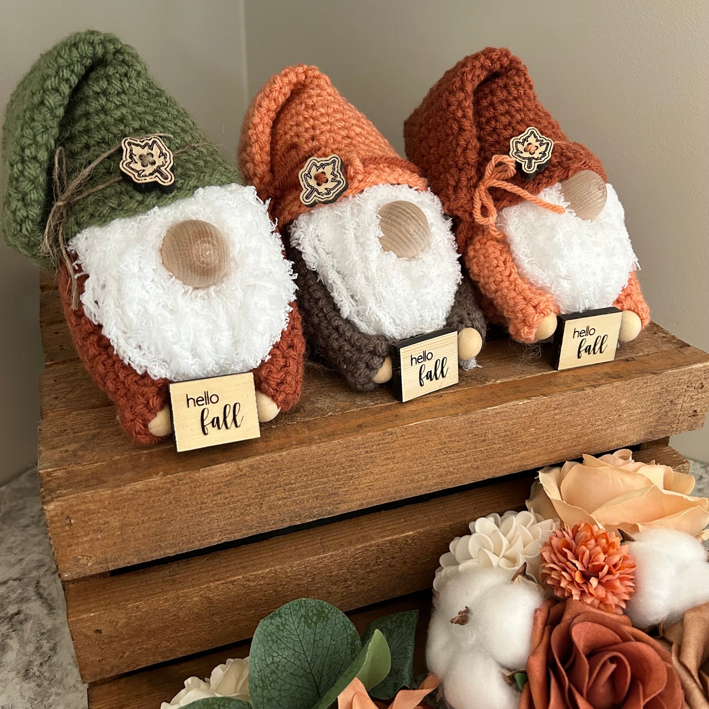 Fall Crochet Mini Gnomes