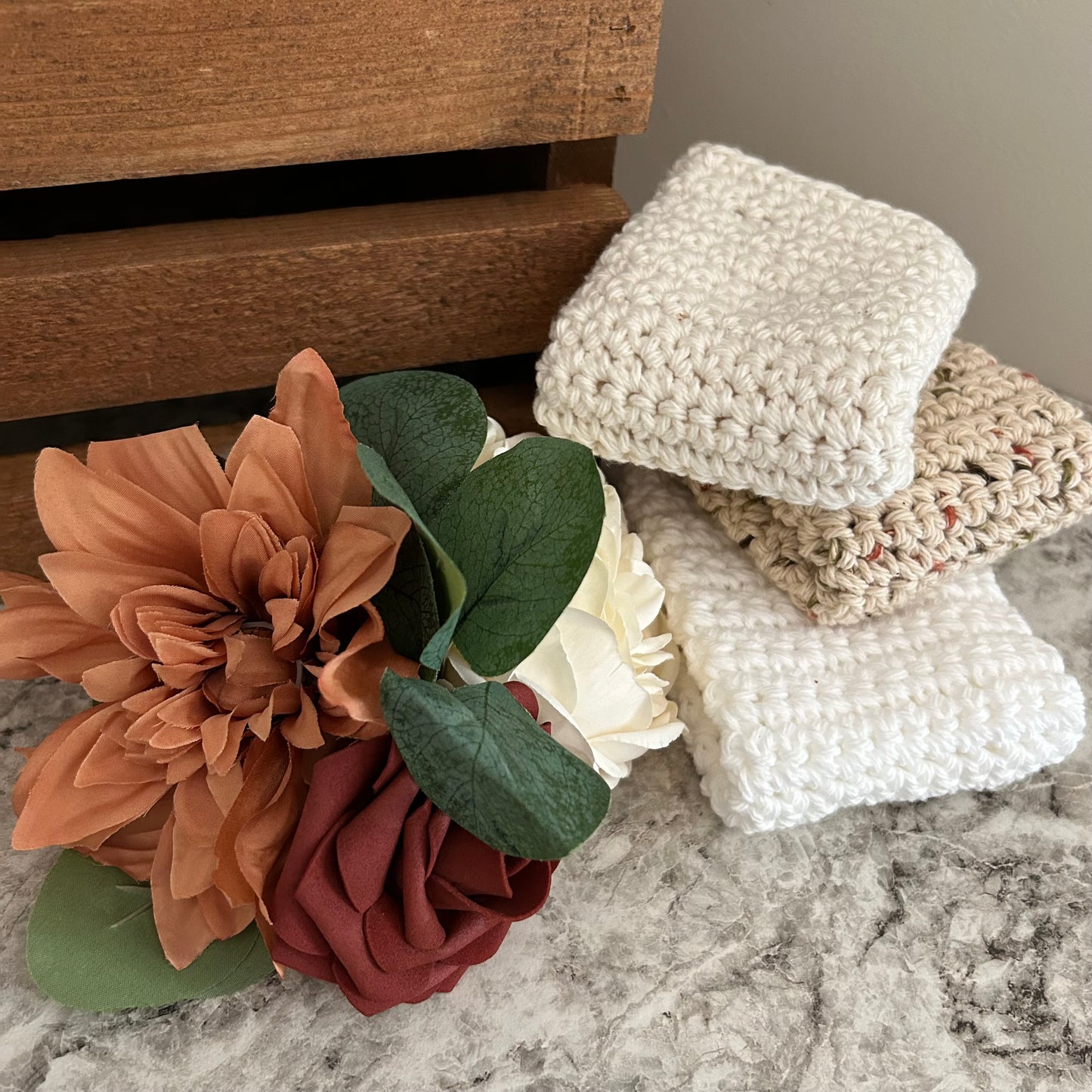 Fall Knot Dishcloth