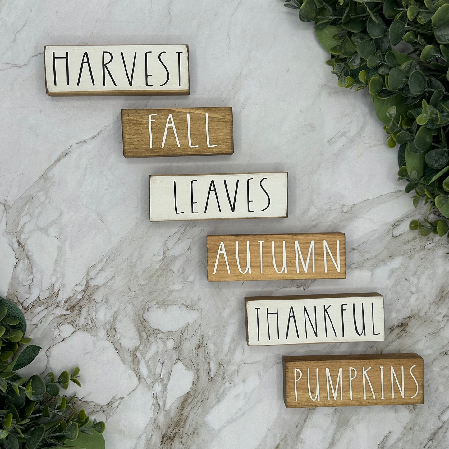 Fall Single Word Blocks