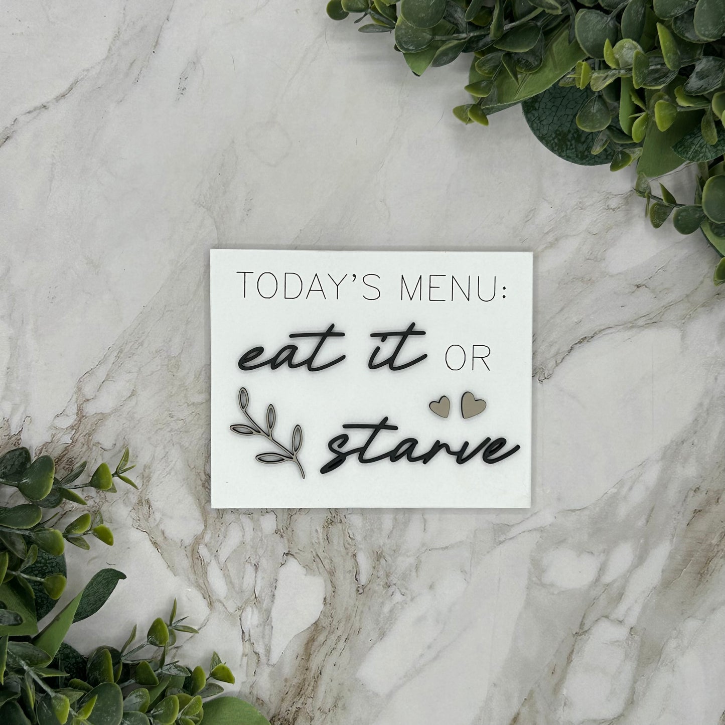 Today's Menu Sign