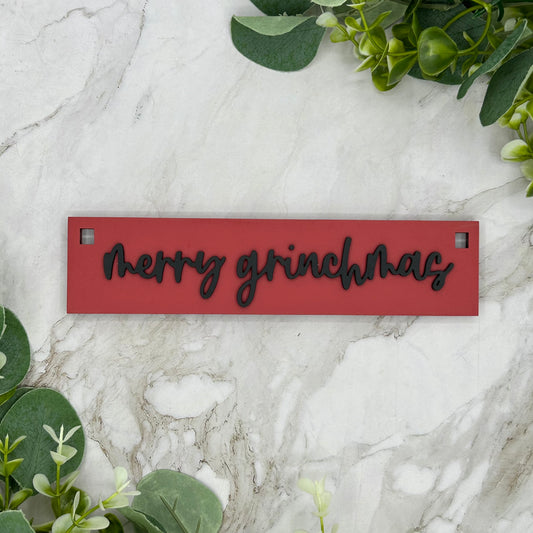 Grinch Hanging Sign