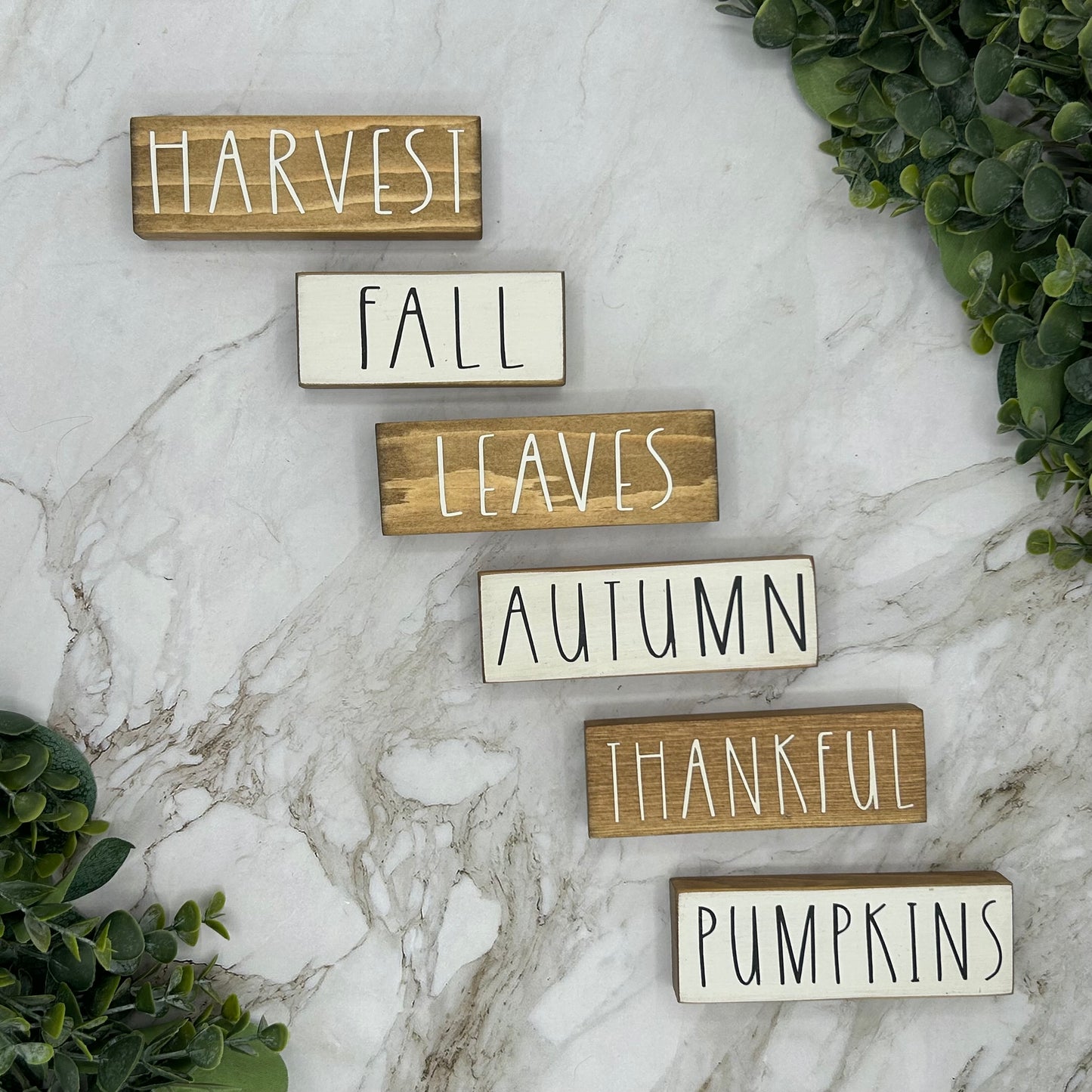 Fall Single Word Blocks