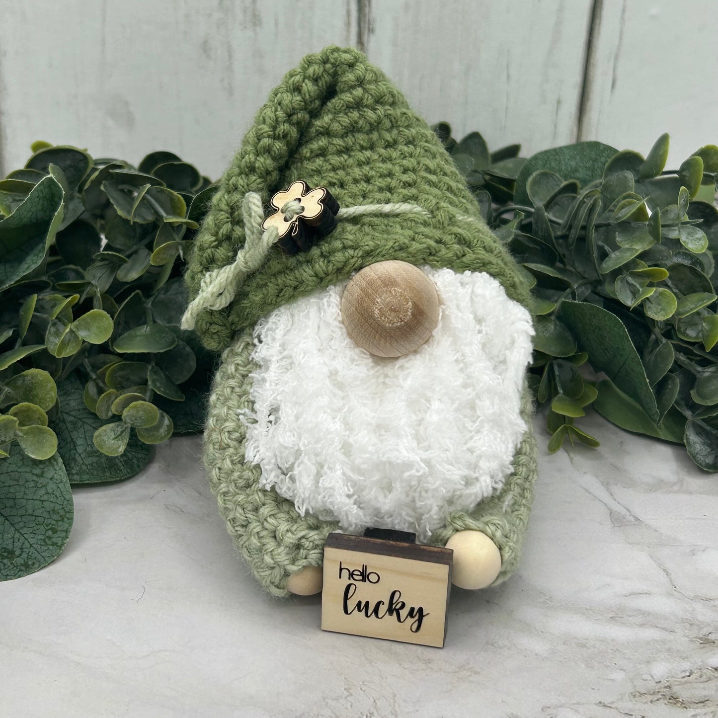 St Patrick's Crochet Mini Gnomes