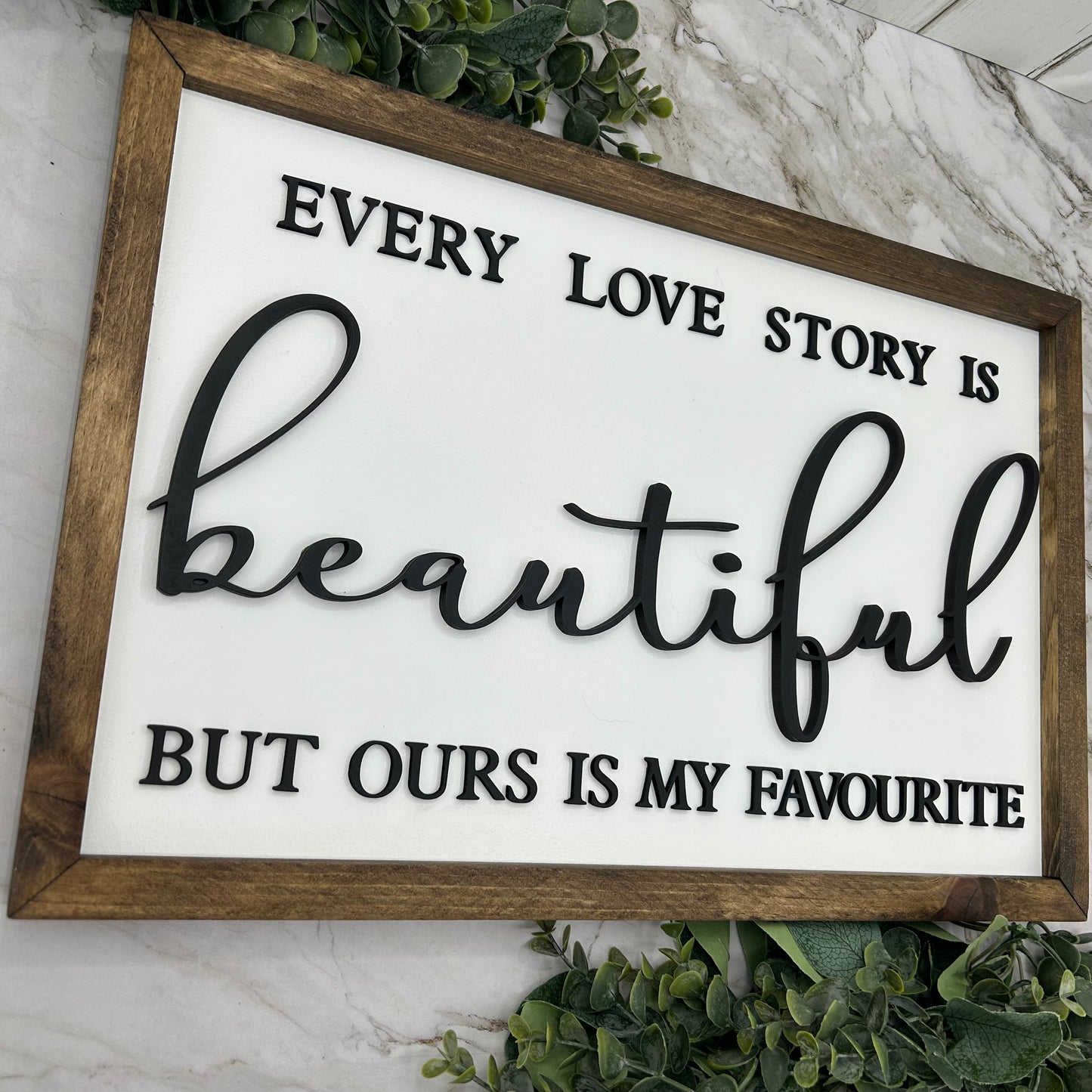 Beautiful Framed Sign