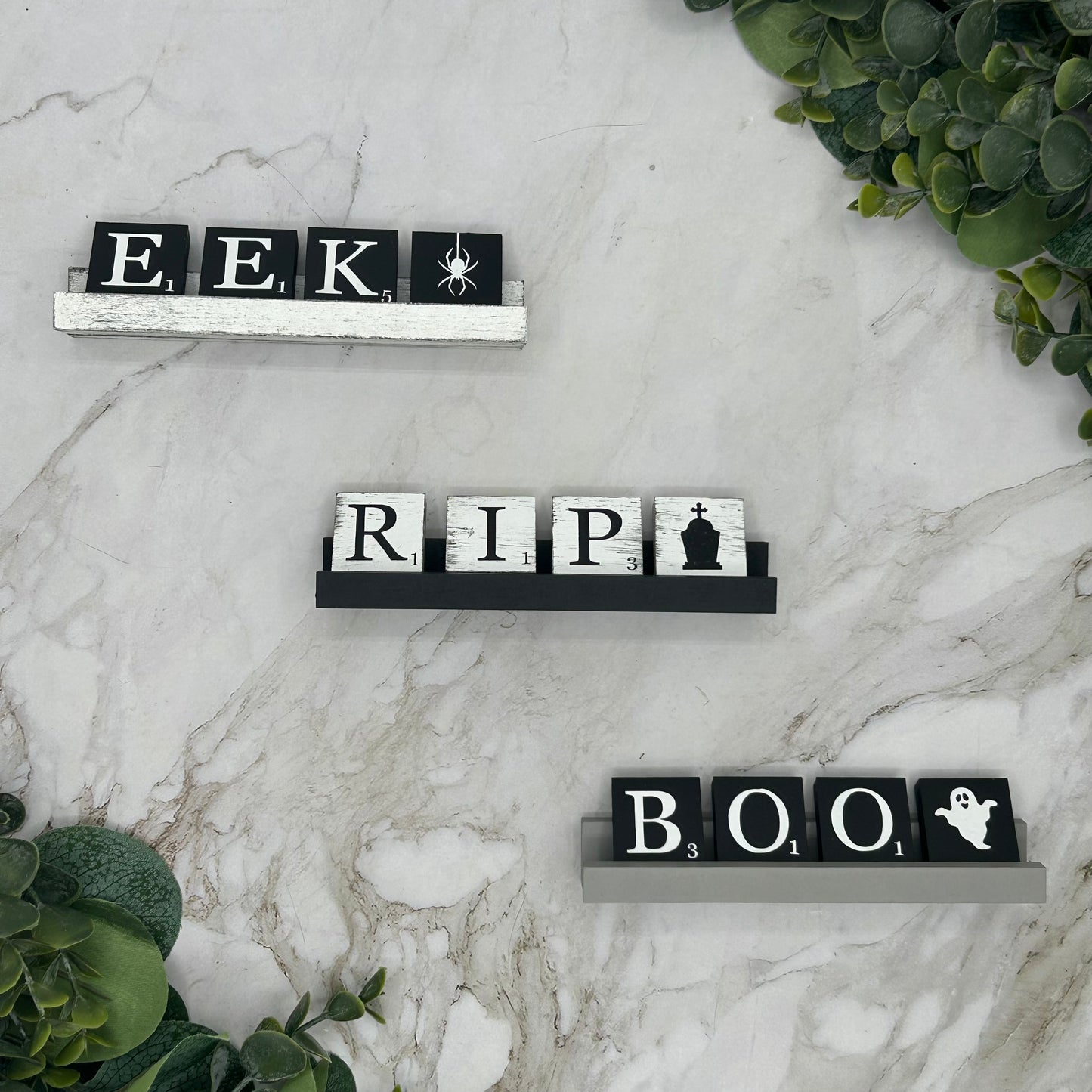 Halloween Scrabble Tiles