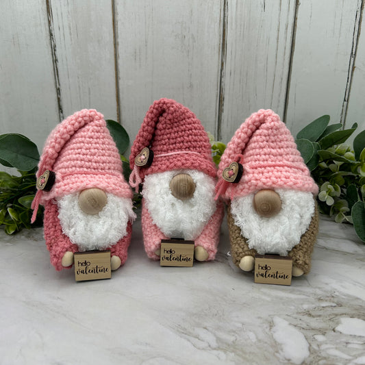 Valentine Crochet Mini Gnomes