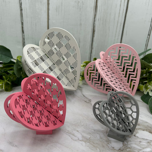 Valentine 3D Pattern Hearts
