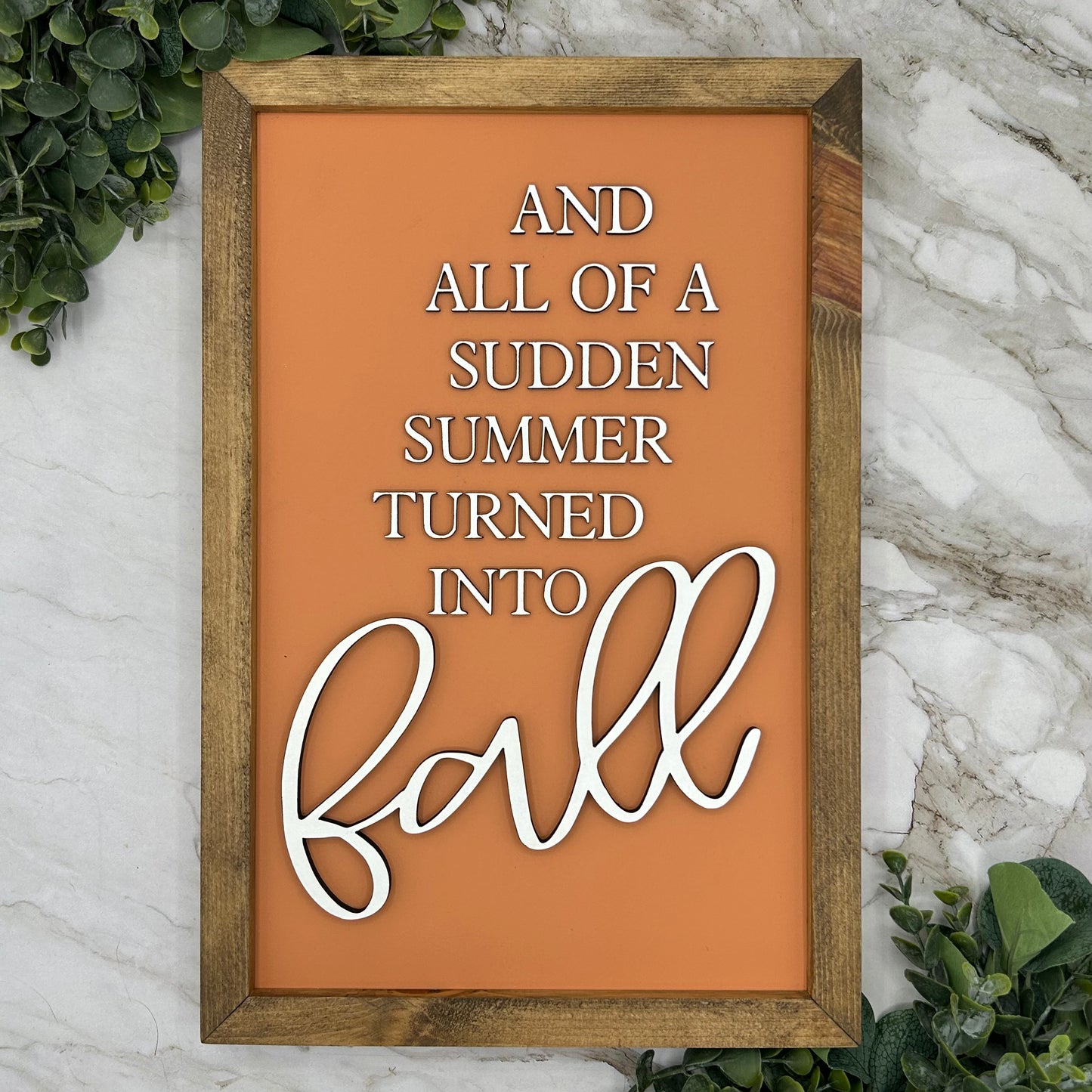 Rectangle Framed Fall Signs