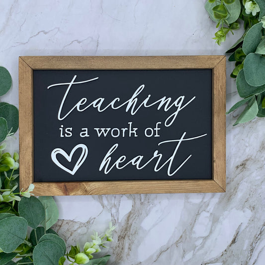 8X12” Framed Teacher Appreciation Sign