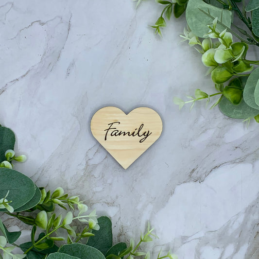 Family and Pet Block - Heart