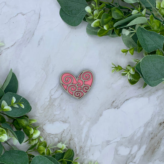 Valentine Mini Wagon-Crate Swirl Heart