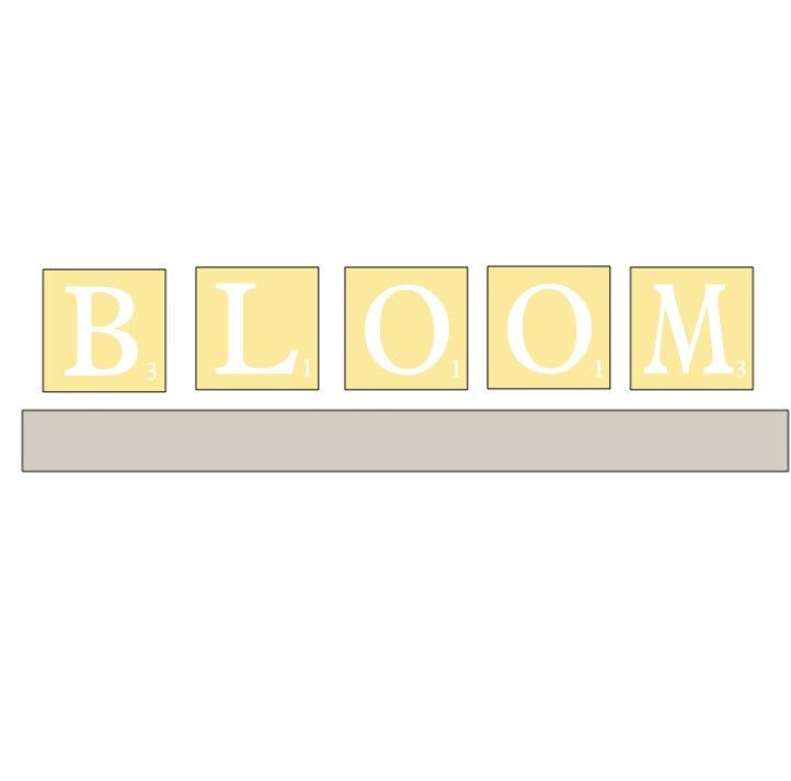 BLOOM Scrabble Tiles